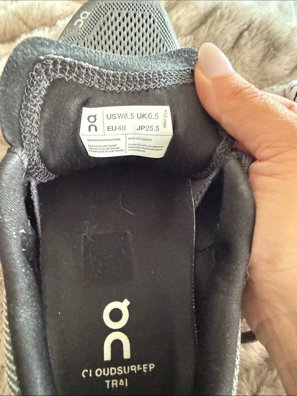 On Cloud Running Surfer Trail Women’s Athletic Shoes in Gray - Picture 5 of 5